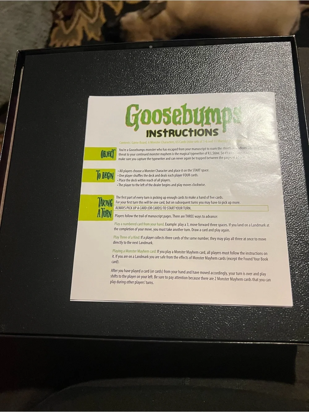 Goosebumps The Board Game - Goosebumps Family Game (Black/Purple) 2015